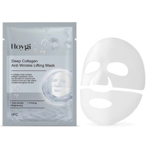Hydrating Night Face Mask with Collagen for Wrinkle Care and Skin Rejuvenation at Home