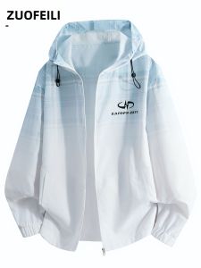 ZUOFEILI | Fade Grid Cool and Breathable Summer Outwear Outdoor Sport Sun Protection