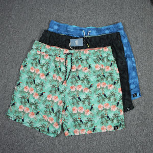 Mens Summer Thin Color Block Mesh Beach Shorts Outdoor Quick Dry Running Fitness Sports Shorts Fourths Length Exercise Pants