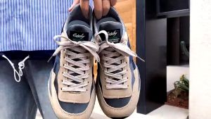 Sepatu Sneakers Pria Import ALPHA Olahraga Gym Kasual Bahan Kulit PU Murah