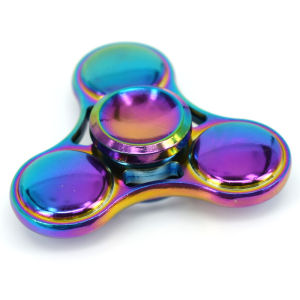 Meade | Đồ Chơi Xoay Tay Kim Loại Hình UFO Cầu Vồng Dành Cho Trẻ Em & Người Lớn Quà Tặng Xoay Ngón Tay Giúp Tập Trung