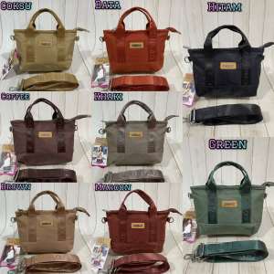 Restok Lagi TAS WANITA CHIBAO PARASUT Mini 2in1 Tenteng Selempang CB9091 2Sleting