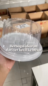 Mika kue bolu bulat mini CT 15 Mika cake ulang tahun Transparan isi 10 mika cake coklat uk 15