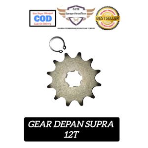 GEAR GIR DEPAN HONDA SUPRA GRAND PRIMA 12T KUALITAS TERJAMIN HARGA TERJANGKAU