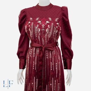 SYAINA DRESS/GAMIS WANITA/BAJU MUSLIM/BRUKAT TILE IMPOR