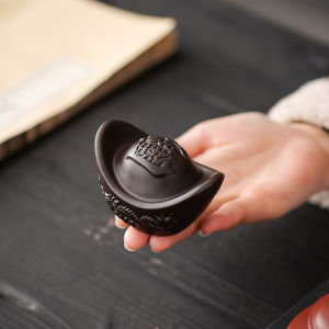 Premium Purple Clay Tea Pet Ceramic Tea Toy Mini Tea Set Accessories Tea Cover Holder Bowl Lid Tray Classic Chinese Style