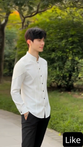 Áo sơ mi áo sơ mi nam dài tay thiết kế sang trọng đẳng cấp quý ông-  H137