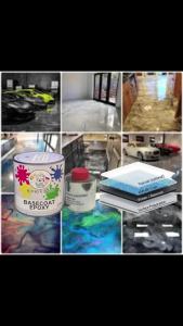 Metallic Epoxy Paint EPOXY METALLIC EPOXY FLOOR PAINT PROTECTIVE & Tiles & Floor epoxy KikKik