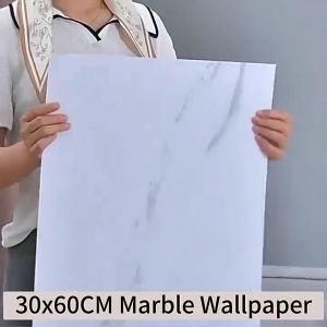 10PCS 30×60cm Marble Wallpaper adhesive Waterproof Oilproof decor wall PVC printed wallpaper