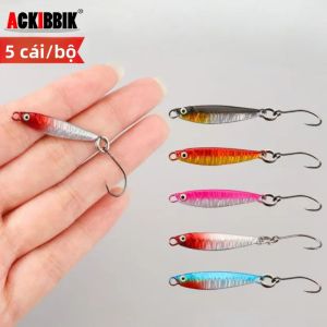 Mồi Câu Cá Ackibbik 5 Cái/bộ Mini VIB 3.2cm/3g Mồi Câu Kim Loại Đúc Thìa Câu Cá Pesca Mồi Câu Cá Nhỏ Mồi Câu Cá Biển Sông Hồ Bãi Biển