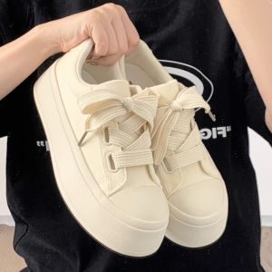 JIFANPAUL | Versatile Breathable Soft-soled Thick Bottom Canvas Shoes For Women