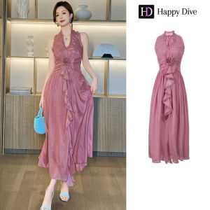 Happy Diva Womens Dresses Pink Dresses A-Shape Dresses Necktie Dresses Work Dresses Hiso Dresses Vintage Dresses Work Dresses Party Dresses Evening Dresses 70350