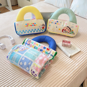 Áo Choàng Nhún Nướng Gấp Bằng Vải Nhung Hai Mặt Cho Máy Lạnh Văn Phòng Quilted Leg Cover Siêu Dễ Thương Cho Siesta