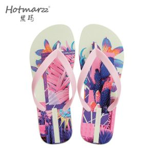 Hotmarzz รองเท้าแตะพีวีซีกันลื่นผู้หญิงรองเท้าแตะชายหาดคลิปบนรองเท้าแตะกลางแจ้ง HF0006-S1