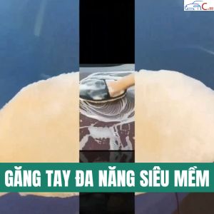 (94) Găng Tay Rửa Xe Ô Tô Lông Cừu Mềm Mịn