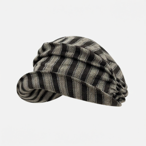 Vintage Striped Sun Protection Newsboy Hat