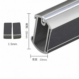 Leather Top Mount Wardrobe Rod