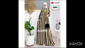 TERLARIS GAMIS RAYON KOMBINASI / GAMIS RAYON MOTIF SALUR VIRAL KEKINIAN