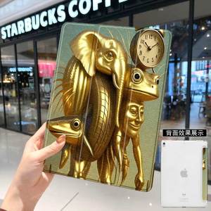 Foreign Mountain Sea Classic iPad10 pro 2024 Case 11 Inch 5 Apple Air7 Mini6 4 Mini 3 Compatible Tri-Fold with Pen Slot Woodman 2018