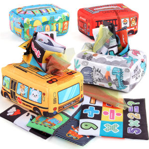 Baby Draw Paper Towel Tearing Tissue Box Baby Puzzle Early Education Montessori Children Cloth Toys