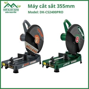 Máy cắt sắt Dekton DK-CS2400PRO 355mm công suất 2400W màu xanh và xám