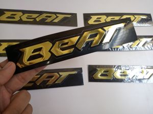 STIKER EMBLEM HONDA BEAT EMBOS PEREKAT 3M KUALITAS TERBAIK