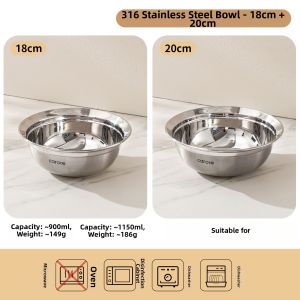 CAROTE | Food-grade Stainless Steel Mixing Bowl