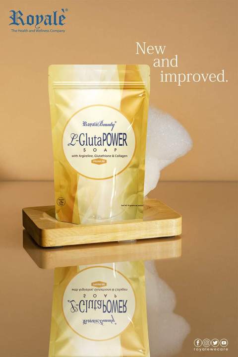 Royale L glutapower soap with algerine, glutathione & collagen