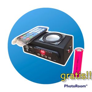 Speaker Sound MP3 player bluetooth Batrai 18650