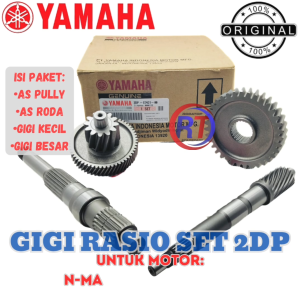 GIGI RASIO SET KOMPLIT 2DP YAMAHA ORIGINAL 100% UNTUK MOTOR NMAX NEW NMAX OLD ORIGINAL YAMAHA YGP.//