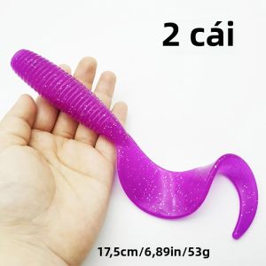 2 Chiếc Mồi Câu Cá Nhân Tạo Mềm Mại 17.5Cm 53G Nhẹ Dụng Cụ Câu Cá Cho Đại Dương Sông Hồ Bãi Biển Câu Cá