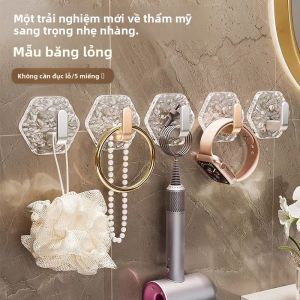 MONLEYTA | Móc treo tường nhà tắm đinh tán không để lại dấu vết Móc treo cửa sau không đục lỗ Móc treo dán tường cho ký túc xá và nhà tắm