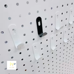 [COMBO 10 CÁI] Móc chữ J cài tấm tôn đục lỗ - Móc cài bảng lỗ Pegboard cao cấp