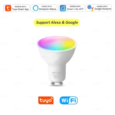 Tuya WiFi GU10 Smart LED Light Bulb Bluetooth GU10 Dimmable Lamps Smart Life App Control Spotlight Bulb Works With Alexa Google