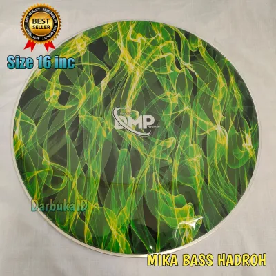 Mika Bass Hadroh 16 inchi DMP Duta music percussion hijau api
