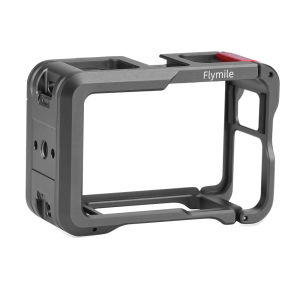 Flymile Metal Cage for DJI Action 5 Pro/4/3 Frame Case Full Protective Quick-release With Cold Shoe Expansion Camera Accessories