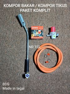 Kompor bakar/kompor tikus panjang 55cm paket komplit