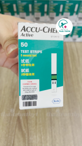 Combo 100 Que thử đường huyết Accu-Chek Active 50 dùng cho máy Accu-Chek ACTIVE date xa chính hãng