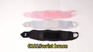2pcs Adjustable Wrist Strap Sports Wrist Support Brace Black Weightlifting Wristband For Men & Women Badminton Tennis Gym