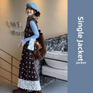 YUEZHONGWEI | Autumn Fashion Two-Piece Blue Polka Dot Set
