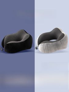 Memory Foam U-Shaped Pillow Neck Support Pillow Headrest for Nap Air Travel Office Portable Pillow Adult Bedding Accessories