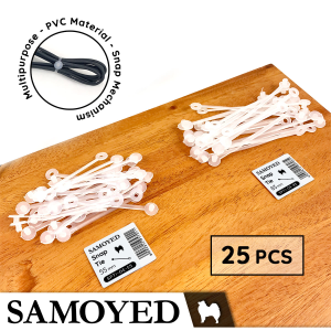 Tali Pengikat / Gantungan Plastik Serba Guna / Label / Tag / Hangtag / Kunci / Aksesoris / Kabel / Snap Tie Samoyed SPTI-OE 25 Pcs