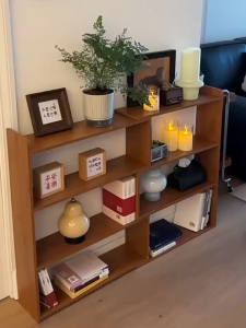 SUNNY Adjustable Bookshelf Organizer Wood Shelf Rack Desktop Shelf Multi-layer Shelf Storage Desktop Books