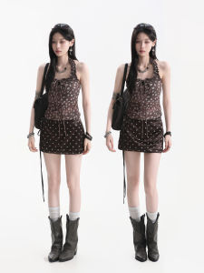 Spicy American Style Wood Ears Hanging Neck Halter Top