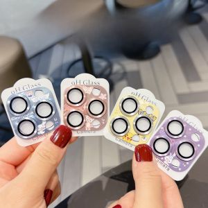 High Definition Aluminum Alloy Steel Tempered Glass Lens Film for iPhone 16 pro Max 15 14 13 12 11 One Piece Integrated Camera Protection