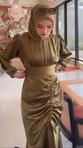 VANNYA DRESS BAHAN FENDY SILK (READY STOCK) DRESS BUSUI DRESS KONDANGAN DRESS MEWAH PREMIUM DRESS DRESS WANITA DRESS TERBARU 2023 DRESS MURAH DRESS WANITA TERBARU 2023