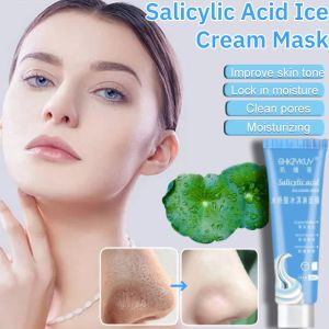 Salicylic Acid Ice Cream Mask Hydrating Moisturizing Tubes Reduce Acne Marks and Blackheads Face Mask