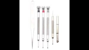 Bộ 5/6 Bộ Tua Vít Bằng Thép Để Sửa Chữa Đồng Hồ Di Động Dụng Cụ Tháo Dây Với Mini Liên Kết Chân Thiết Bị Sửa Đồng Hồ