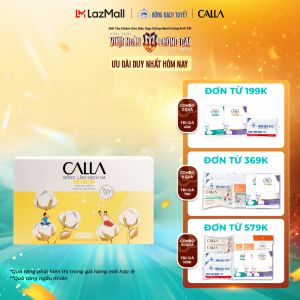 Bông tẩy trang làm sạch da Bông Bạch Tuyết Calla Mềm Mịn (180 miếng/hộp)