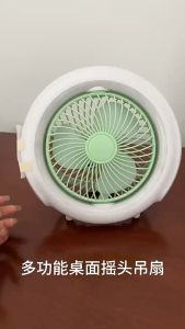 Quạt tích điện để bàn cắm trại treo ở văn phòng xoay 180 độ   động cơ không tiếng ổn 3 chế độ gió siêu mát mẫu mới 2024 - Bảo hành 1 đổi 1